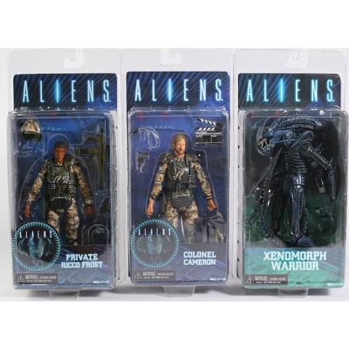 NECA Aliens Private Ricco Frost Colonel Cameron Xenomorph Warrior 7" Action Figure Collection