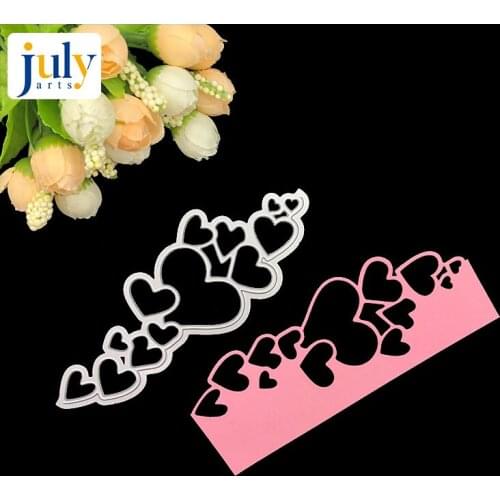 Julyarts Heart Shape Frame Cutting Dies Stencil for DIY Scrapbooking Die Photo Album Embossing Paper Cards Making Crafts