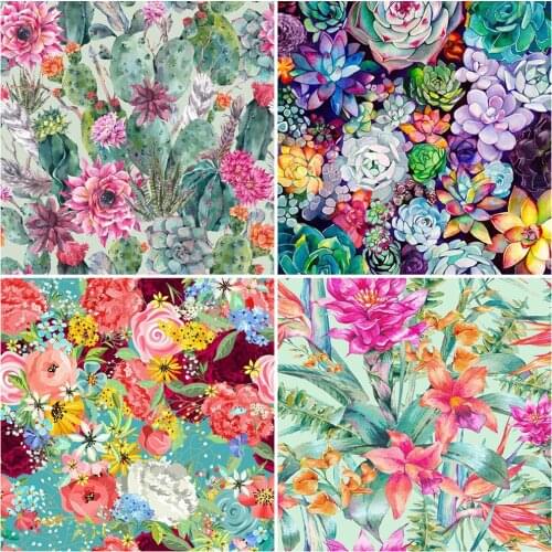 MomoArt Diamond Painting Flower Cross Stitch Set Diamond Embroidery Scenery Full Square Drill Mosaic Plant Handmade Gift