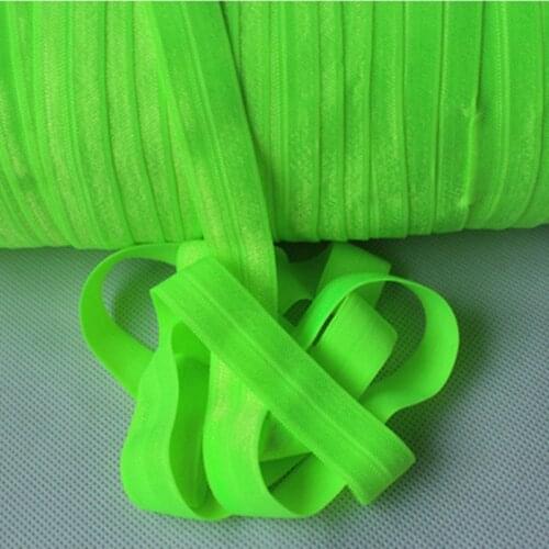 Solid Color FOE Ribbon-#544 Key lime-Plain colors Fold Over Elastic,100 yards per lot