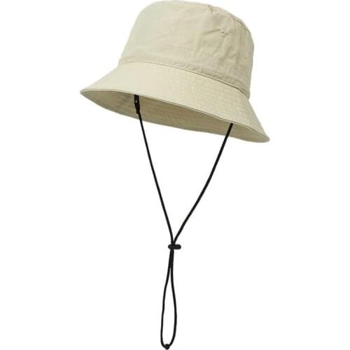 New Cotton Bucket Hat Women Vintage Solid Color Unisex Reversible Solid Streetwear Folding Travel Sun Cap Big Wide Visor