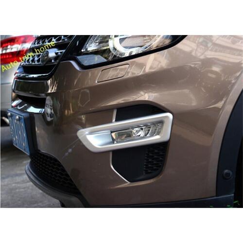 Front Head Fog Lights FogLight Lamps Cover Trim For Land Rover Discovery Sport 2015 2016 2017 2018 2019 ABS Auto Accessories