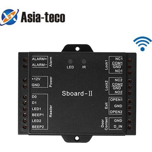 Sboard-II mini Wifi 2 Door Access Control Board Panel Dual Relay Access Control Board 2100 Users Wiegand 26-37 APP control