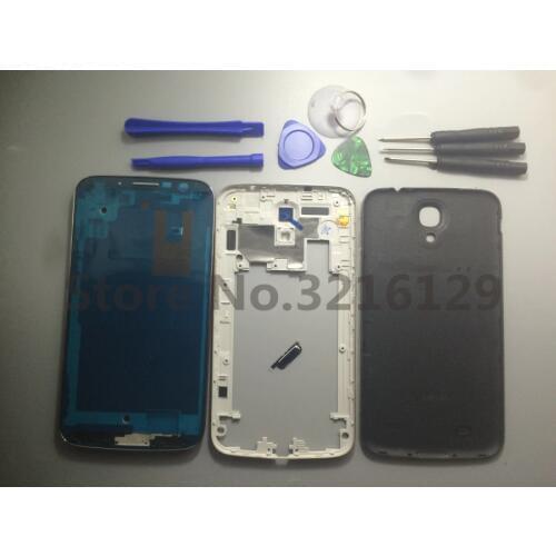 Full Housing Case Middle Frame + Rubber Seal Back Cover Replacement Parts For Samsung Galaxy Mega 6.3 GT-I9200 GT-I9205+Tools