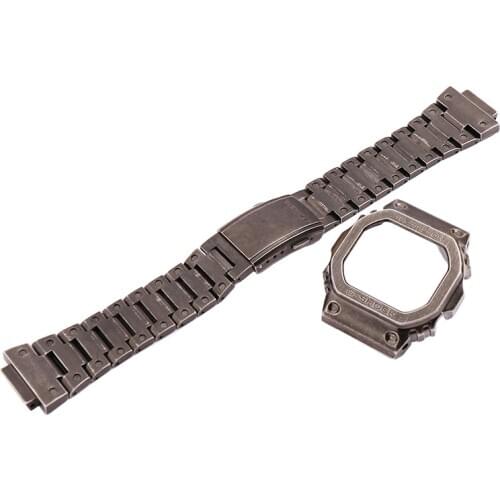 Stainless Steel Watch Band Accessories Mens GWM5610 DW5600 Black Retro Strap Watch Case Ladies Outdoor Sports For Casio G-SHOCK
