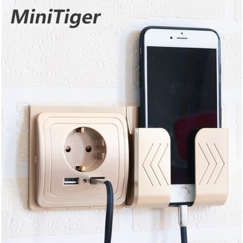Minitiger Dual USB Socket Power Outlet Socket With EU Plug 2A Wall Charger Adapter Electric Wall Charger Adapter Charging USB