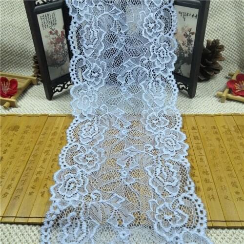 RR2744 15cm Beautiful hot selling elastic lace fabric elastic lace for underwear