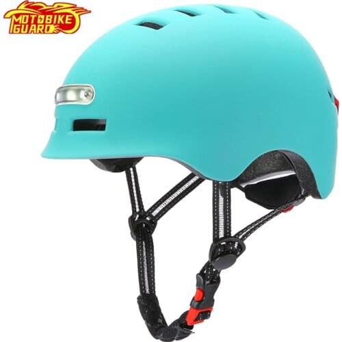 Motorcycle Warning Light Helmet Taillight Flash USB Charging Electric Scooter Balance Breathable Riding Skating Safe Helmets