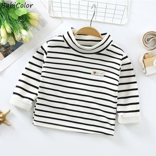 Baby Boys And Girls Warm Clothing Single-piece Thickened Baby Underwear Autumn And Winter Long-sleeved Bottoming Shirt