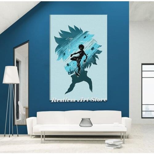 Thunderbold Killua hxh hunter x hunter Poster Framed Wooden Canvas Wall Art Decoration Prints for Room Home Frame Decor Painting