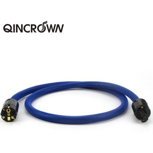 Amplificador de audio de alta gama Hifi OFC cobre puro Shuko Euro EU + IEC AC hembra chapado en oro cable de alimentación