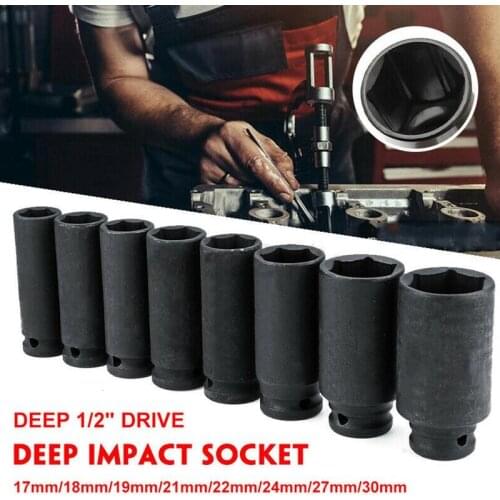 1/2" Electric Wrench Opening Hexagonal Sleeve Span Hexagon Nut Driver Drill Bit Socket Screwdriver Wrench Set for Electric Screw