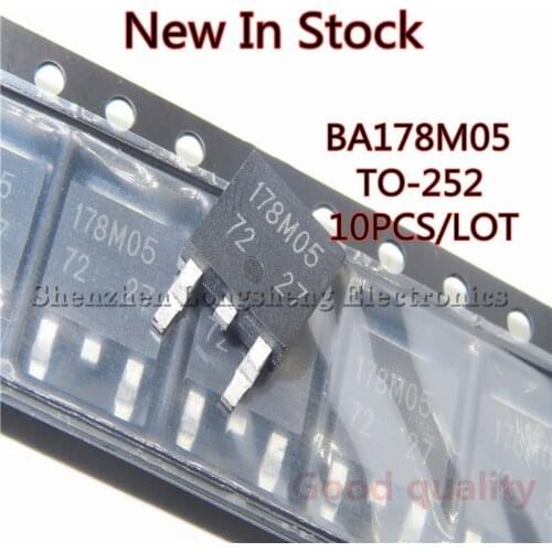 10PCS/LOT 178M05 BA178M05 BA178M05FP BA178M05FP-E2 TO-252 Three-terminal regulator 5V0.5A