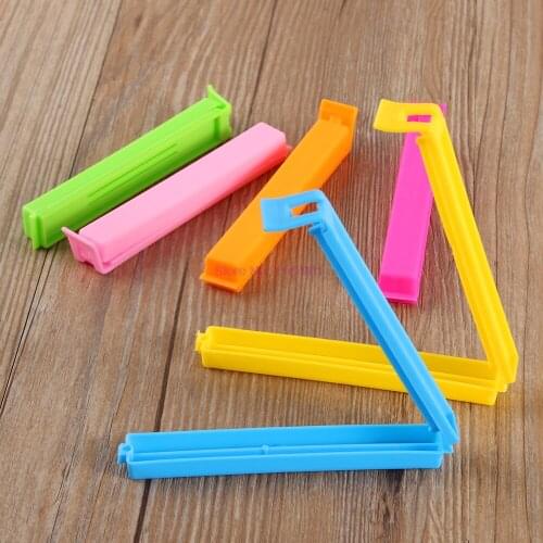 1000pcs Portable New Kitchen Storage Food Snack Seal Sealing Bag Clips Sealer Clamp Plastic Tool Kitchen Accessories Sealer