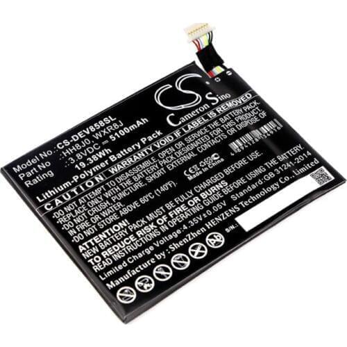 Cameron Sino 5100mah battery for DELL Venue 8 Pro 5855 0HH8J0 HH8J0 WXR8J Tablet Battery