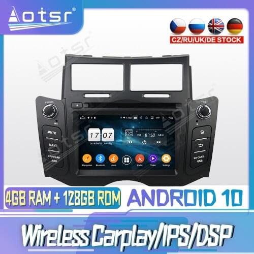 Android 10 PX6 128G For TOYOTA Yaris Yaris 2005-2011 DVD GPS Navigation Auto Radio Stereo Video Multimedia Player HeadUnit 2din