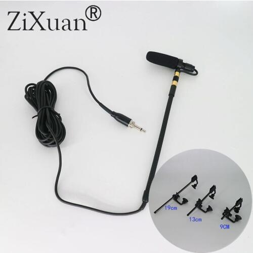 Free Shipping Pro Saxophone Stage Performance Instrument Clip Capacitor Microphone Headset For Sennheiser 3.5 mm Screw Locking