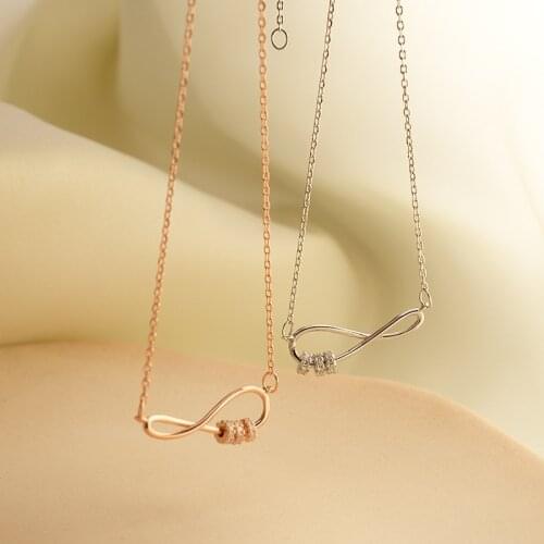 Bohemian irregular colorful 925 sterling silver necklace with new letter twist gold clavicle chain for female party gift
