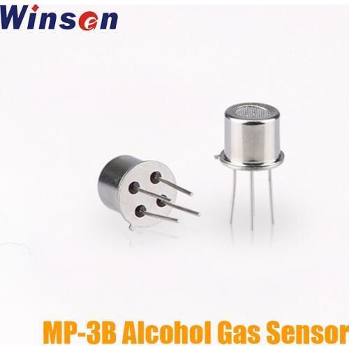 10PCS Winsen MP-3B Flat Surfaced Alcohol Sensor Excellent Selectivity Easy Circuit and Big Signal Output Lower Consumption