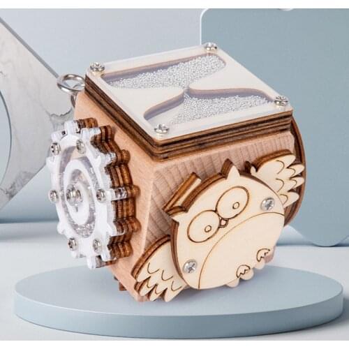 Montessori Educational Intellectual Toy Wooden Busy Board Cube Kids Hand-on Ability Training Lock Box Fidget Baby Toys for Boys