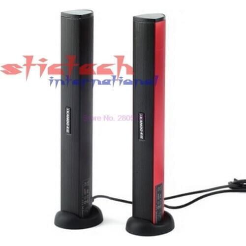 By dhl or ems 100 pieces USB Power Laptop Computer PC Notebook Audio Speaker Audio Stereo Amplifier Soundbar Earphone Jack