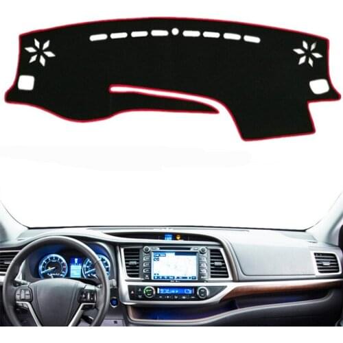 For Toyota Highlander XU50 Kluger 2014 2015 2016 2017-2019 Dashmat Dashboard Cover Mat Pad Dash Sun Shade Carpet Car Accessories