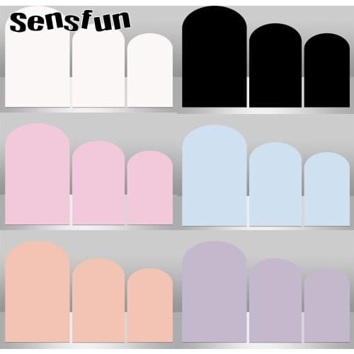 Custom Arch Backdrop Cover White Pink Black Wedding Birthday Party Background Decoration Banner Photo Shoot Single Double Sided