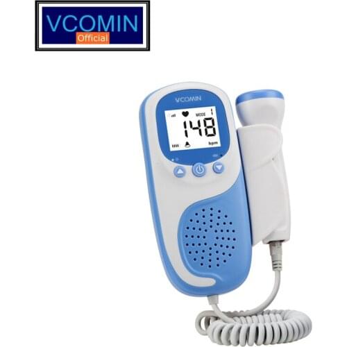 Vcomin Fetal Doppler hand-hold Pocket portable sound Baby heart pregnancy Ultrasound fetus doppler Detector machine monitor hire
