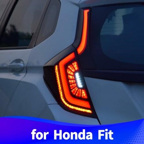Taillight Assembly for Honda Fit Jazz LED running light LED brake light LED sequential turn signal