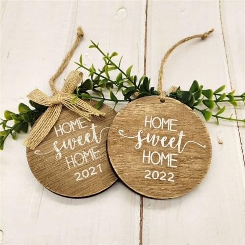 Sweet Home Creative Vintage Wooden Crafts Pendant Home Yard Gardon Outdoor Decor