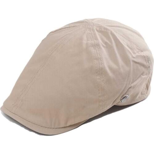 2021 NEW Casual Berets Hat Men Women Washed Cotton Embroidery Visors Solid Peaked Caps Herringbone Flat Caps casquette beret