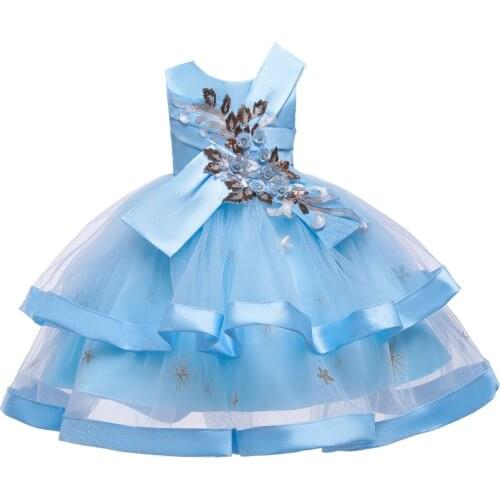 Girls dress vestidos vestido dresses clothes robe kids roupas sukienki blue ropa baby girl dress prinsessenjurken meisjes