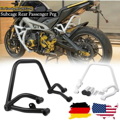 Subcage Stunt Cage Crash bar Protector Rear Passenger Pegs for Yamaha MT-09 FZ-09 MT FZ 09 FZ09 MT09 Tracer 900 2014 2015 2016