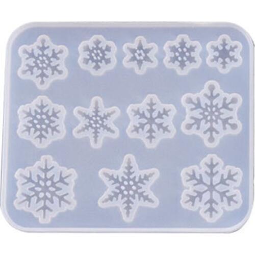 Silicone Molds Snowflake Square Jewelry Mold DIY Jewellery Making Accessories UV Epoxy Resin Tool