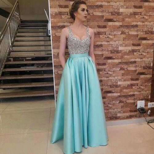 Tiffany Blue High Quality Long Satin Skirts Womens Fashion Floor Length Long Skirt 2017 Chic Invisible Zipper Maxi Party Saia