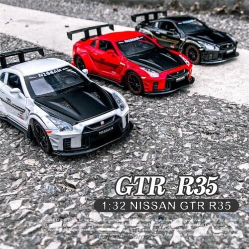1:32 NISSAN GTR R35 Alloy Car Model Wide Body Race Diecasts Vehicles Refit Toy Cars collection Kid Toys Children Boy Toy gift