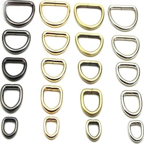 100 pcs gold Silver gun black gunmetal ring clasp chain links O rings D rings DIY bag handabag purse hardware
