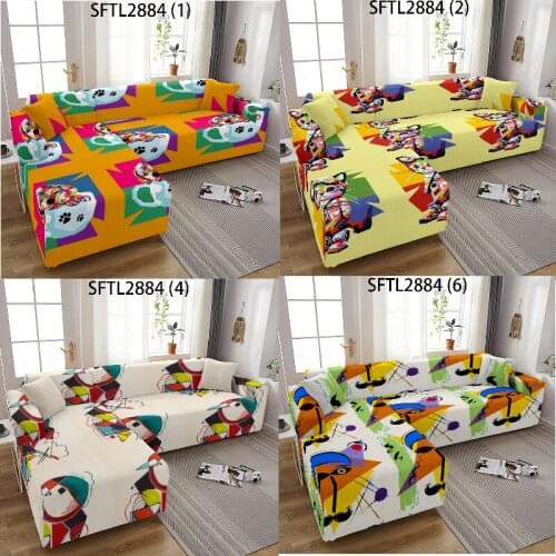 2021Geometric stripe printing sofa cover l shape 3 seater sofa cover Plaid on the sofa large sofas scratching post sofa cushions