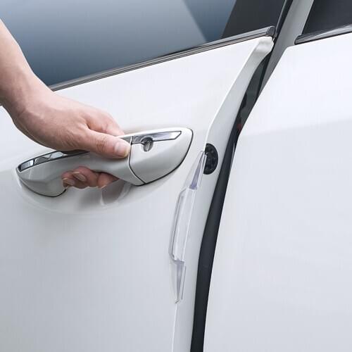 4Pcs Car Door Protector Guard Airbag Buffer Strip Scratch Protector Car Rubber Bumper Stickers Auto Door Edge Protection HOT