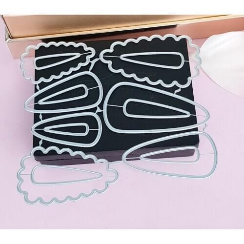 Metal Headwear, barrettes Cutting die Headwear Snapclips Scrapbook Paper Craft Handmade Card Album Punch Art Cutter Die