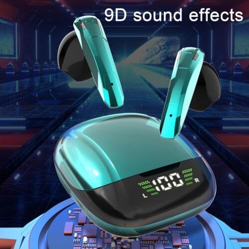 E68 TWS Bluetooth Earphones Bluetooth 5.0 Wireless in-Ear Earbuds Headphone Digital Display 9D stereo music Gaming headset