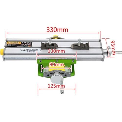 BG-6330 Multifunction Mini Working Cross Table Compound Bench Worktable X Y Axis Adjustment for Milling Machine Precision Tools