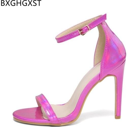 Patent Leather Sandals Women Summer Pumps Women Shoes High Heels Sandals Women Jelly Sandals Luxury Designer Shoes Sexy Heel
