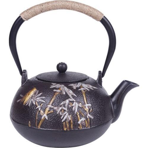 Teapot, iron teapot, hot water teapot, teapot 1200 ml water, kung fu tea set