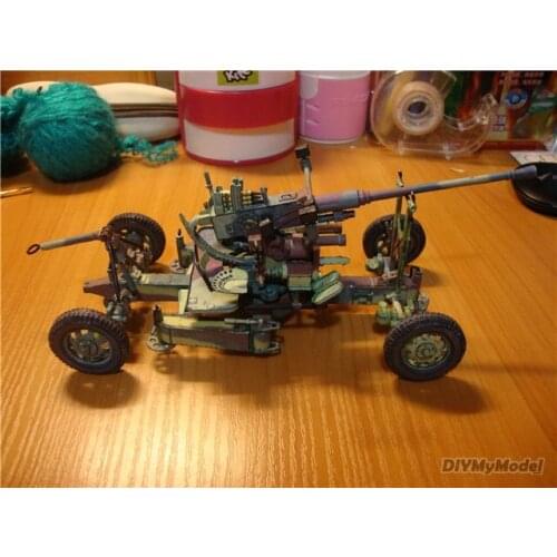 DIYMyModeI Us 40mm Bofors bofos antiaircraft gun DIY Handcraft Paper Model KIT Handmade Toy Puzzles Gift Movie prop