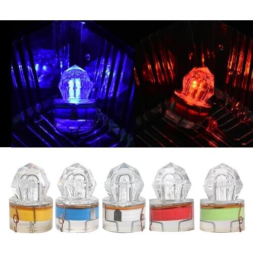Depth LED light Underwater Squid Fishing Lures Bait Deep Drop Diamond Lights