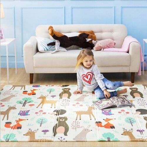 Playmat Carpet Foldable Baby Play Mat XPE Foam Kids Rug 1cm Thickness Childrens Educational Carpet Toddlers Game Activity Pad