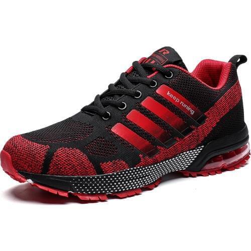 New Men Running Shoes Summer 2019 Women Air Sneakers Lace Up Low Top Jogging Shoes Man Athletic Footwear Breathable size 36-47