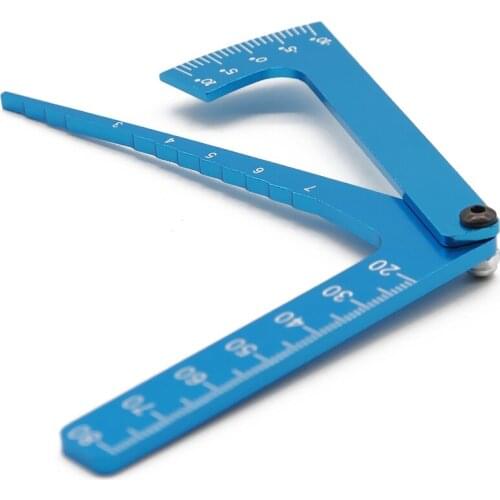 Alloy Simple angle ruler 3 In 1 Height Gauge Chassis Ruler Camber Ride RC Road Car Set Up Tool Dip hopup upgraded Parts