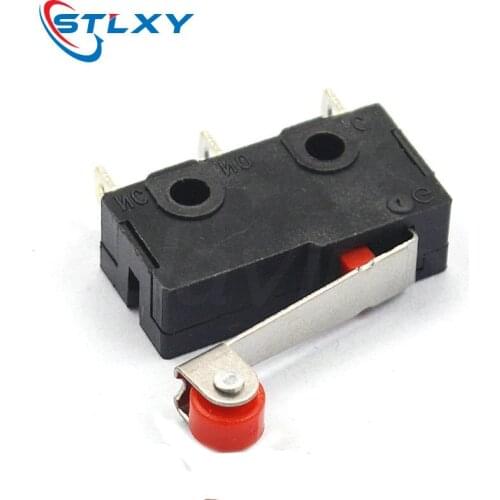 10Pcs Mini Micro Limit Switch Roller Lever Arm SPDT Snap Action LOT 5A 125v